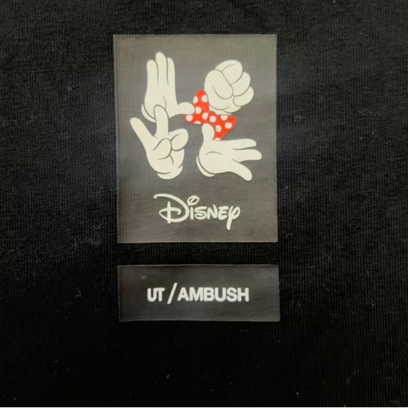 Uniqlo Ambush Minnie Hands Love black shirt dress - Picture 6 of 7